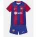 Tanie Strój piłkarski Barcelona Koszulka Podstawowej dla dziecięce 2023-24 Krótkie Rękawy (+ szorty)